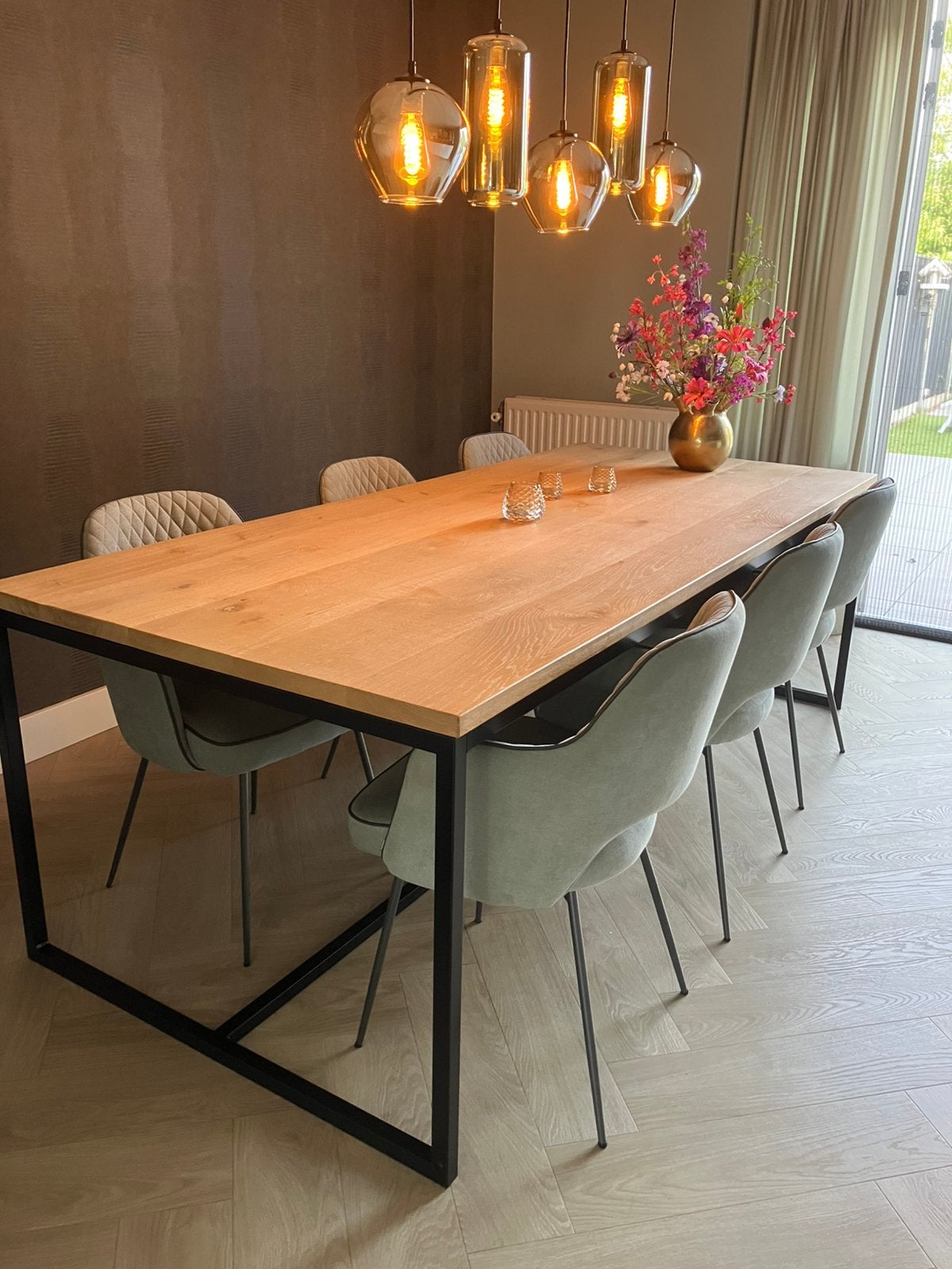 6 XOOON Benton eetkamerstoelen, Huis en Inrichting, Stoelen, Ophalen, Gebruikt, Stof, Vijf, Zes of meer stoelen