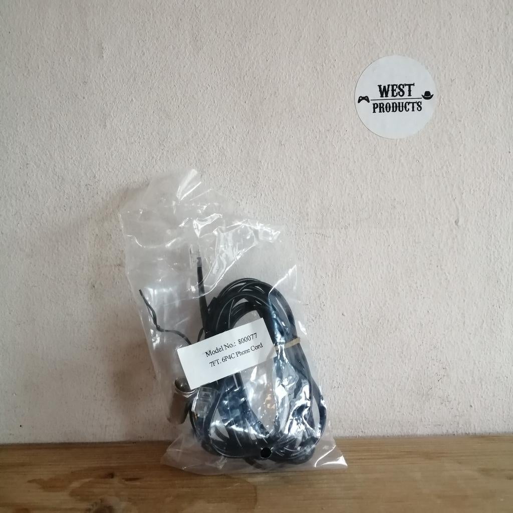 Nieuw: Telefoonkabel (RJ11) | 215 cm, Nieuw, WestProducts, ., Info@westproducts.nl