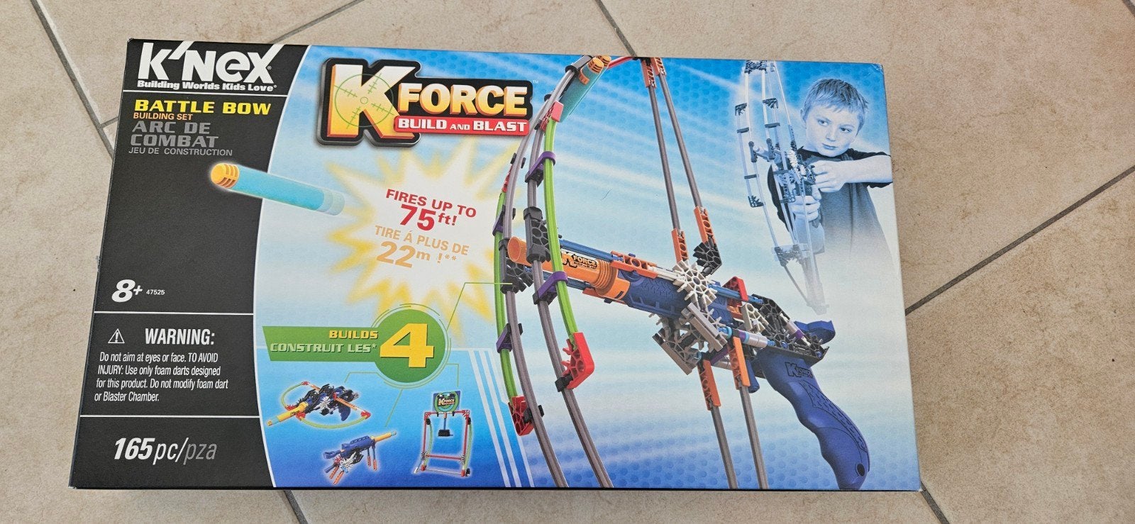 K'nex K-Force Battle Bow - Bouw je eigen pijl en boog!, Ophalen of Verzenden, Zo goed als nieuw, K'nex