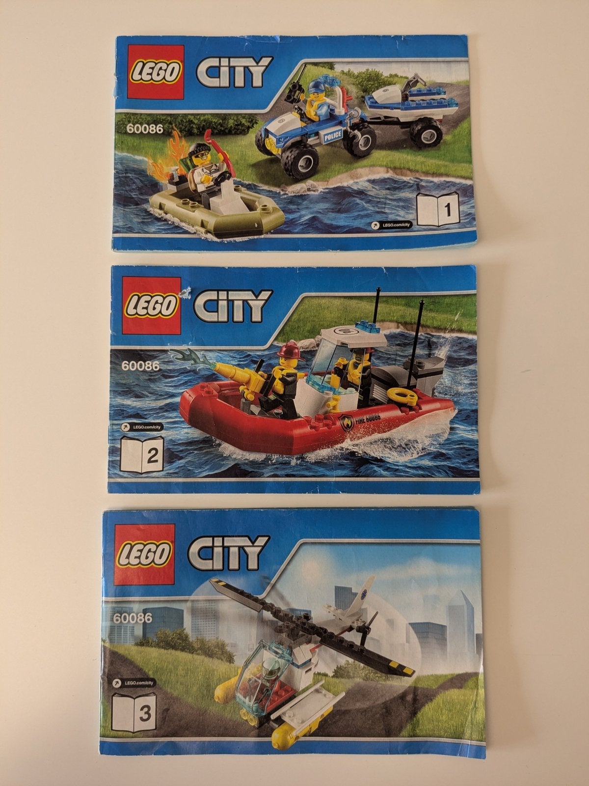 Lego 60086 starter set, politie, brandweer en ambulance, Ophalen of Verzenden, Gebruikt, Lego
