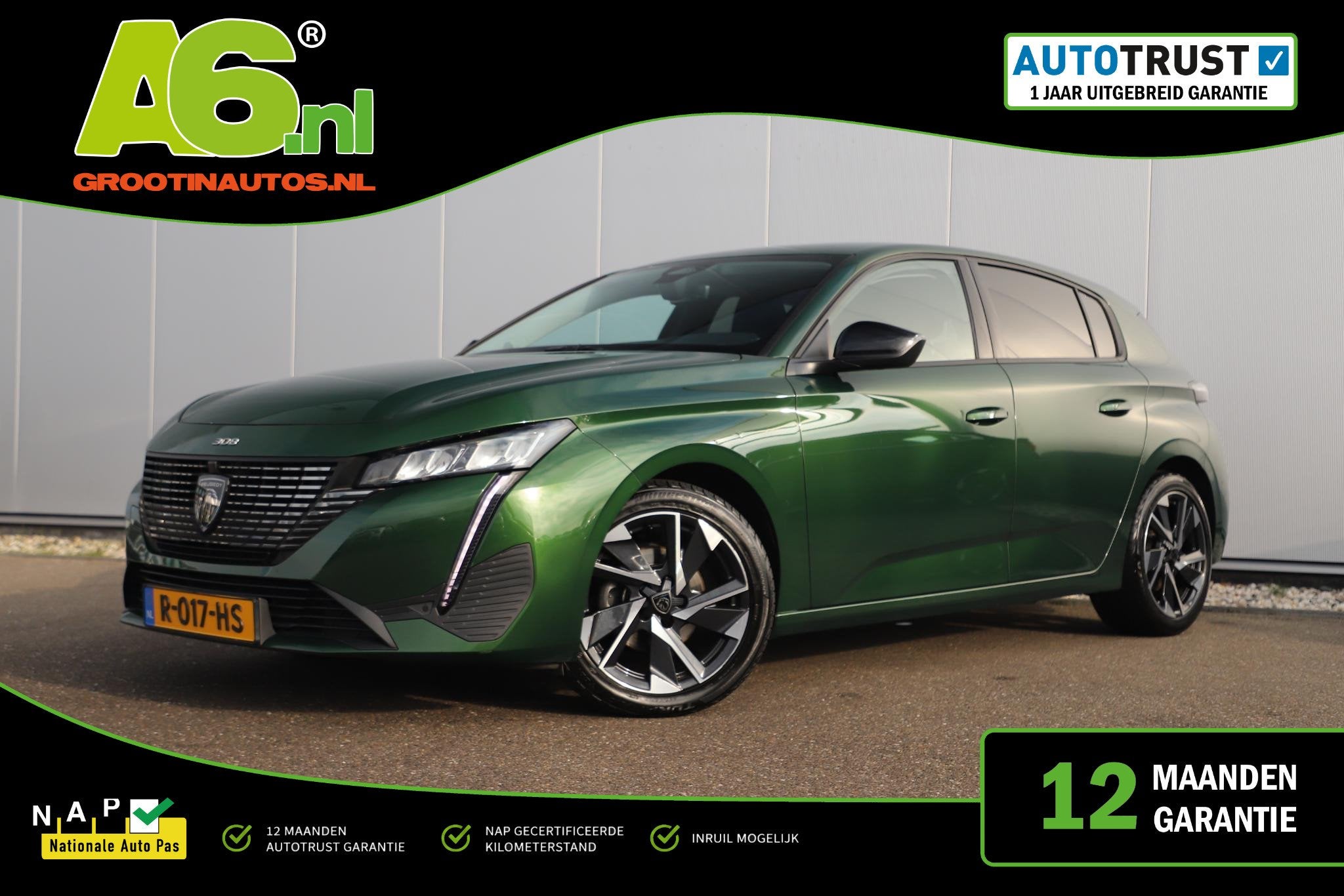 Peugeot 308 1.2 PureTech Allure Pack Business Automaat LMV H, Auto's, 1263 kg, Gebruikt, 1199 cc, Met garantie (alle)