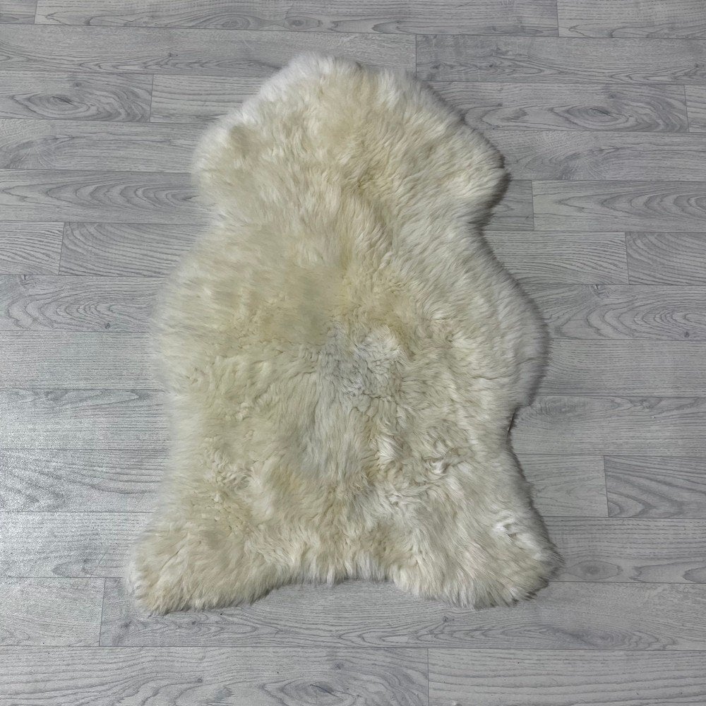 Schapenvacht wit creme 90x65cm #1506 | Lederstore, Wit, Nieuw, Overige vormen, 50 tot 100 cm
