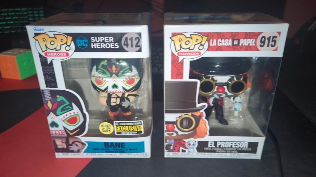 FunkoPoP - "Bane" + "El Profesor", Verzamelen, Poppen, Ophalen of Verzenden, Zo goed als nieuw