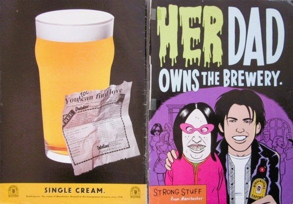 36 vintage advertenties bier 69-98 beer Carlsberg Tuborg, Ophalen of Verzenden, Zo goed als nieuw, Flesje(s), Overige merken