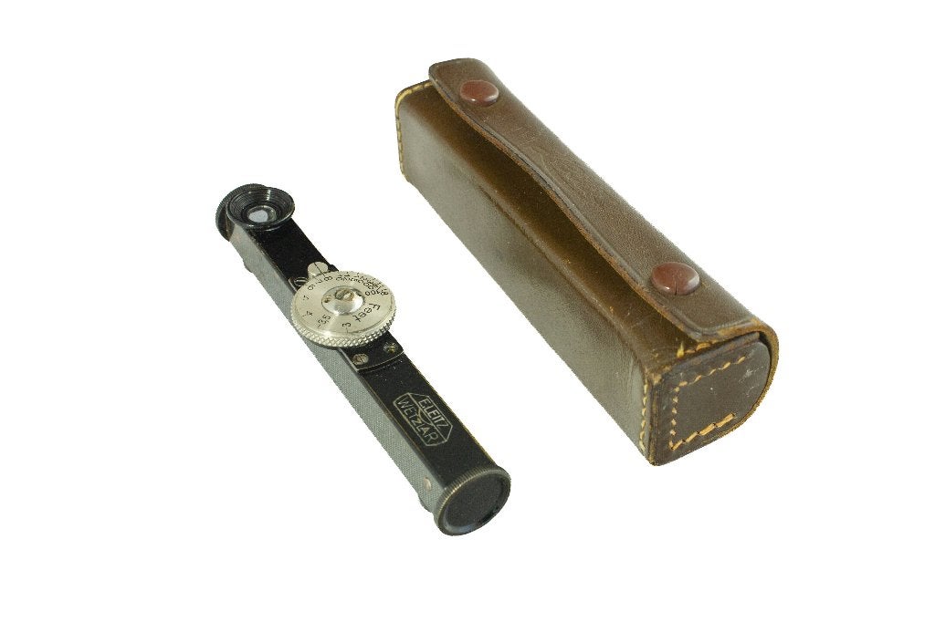 Leica meetzoeker met leren etui, Ophalen of Verzenden, Gebruikt, Compact, Leica