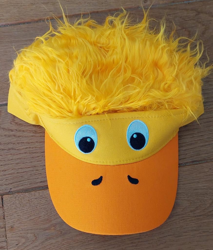 Unieke Eend Pet met Haar - Vrijgezellenfeest/Themafeest, Ophalen of Verzenden, Nieuw, Feestartikel, Overige