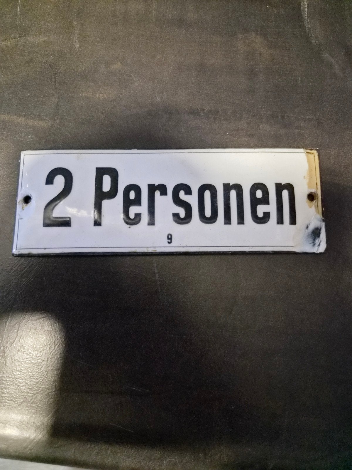 PTT lift Emaille Den Haag  kooi 9, Ophalen of Verzenden, Gebruikt