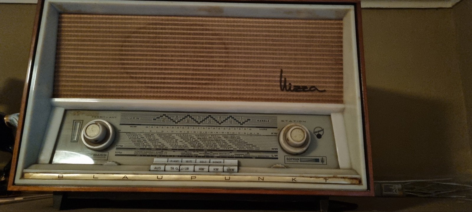Vintage Blaupunkt buizenradio - Model Wieza, Ophalen of Verzenden, Gebruikt, Radio