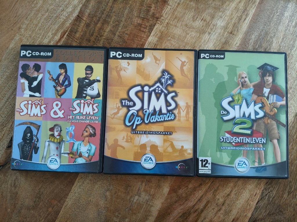 Sims Het rijke leven, Op vakantie en Studentenleven, Spelcomputers en Games, Games | Pc, 1 speler, Ophalen of Verzenden, Zo goed als nieuw