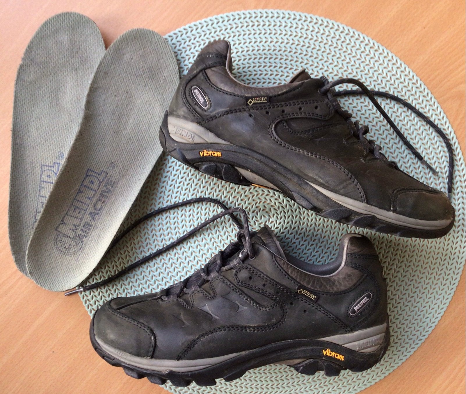 Meindl lage wandelschoenen, antraciet, Goretex, Mt: 39,5, Ophalen of Verzenden, Gebruikt, Schoenen