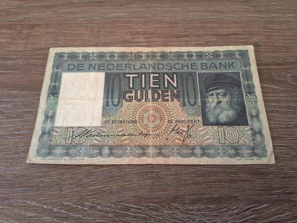 Biljet 10 gulden Grijsaard 1938, replacement PL36b1.R, Postzegels en Munten, Bankbiljetten | Nederland, Ophalen of Verzenden, 10 gulden