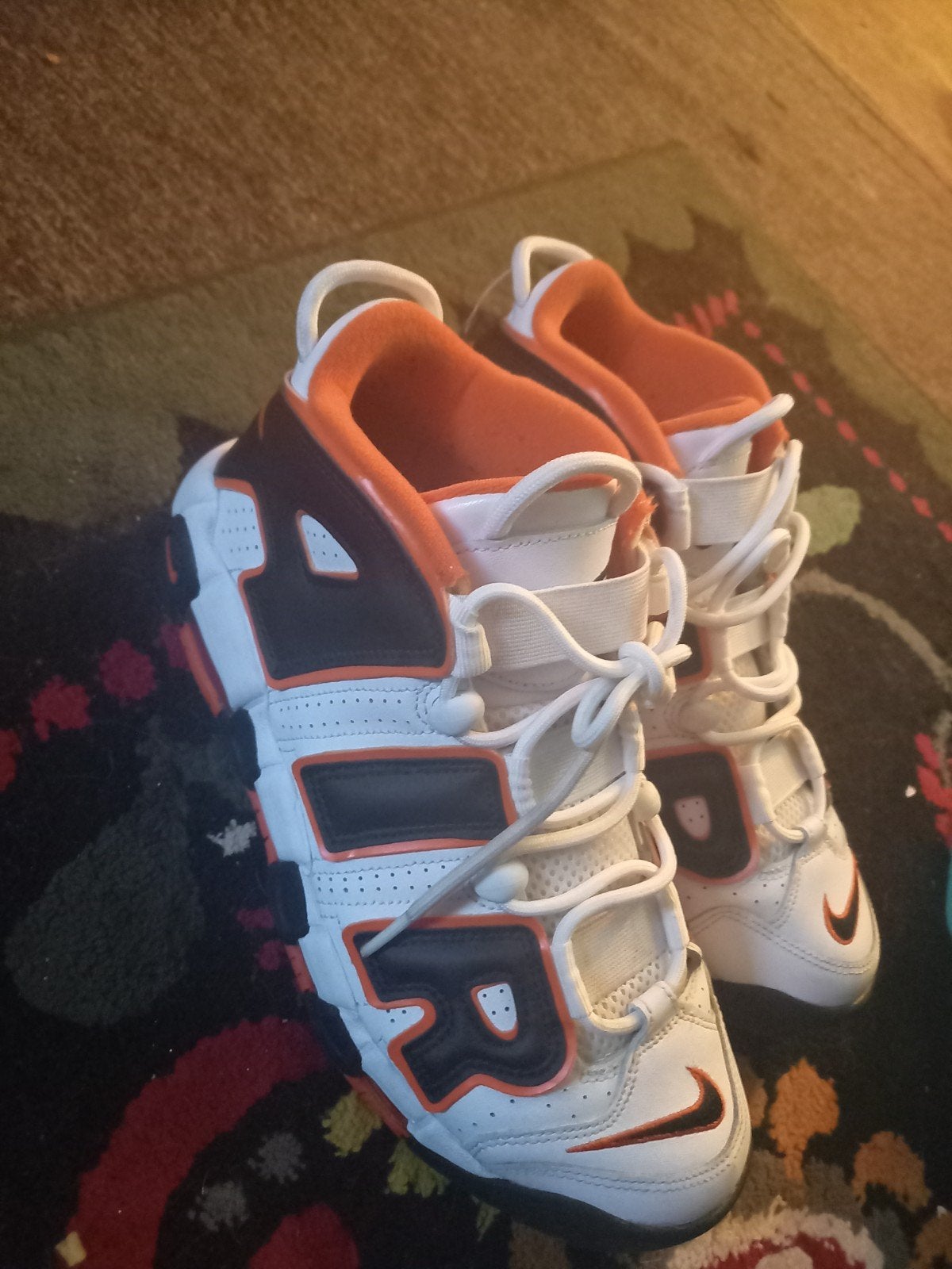 Nike Air More Uptempo '96 - Wit/Oranje/Zwart, Overige kleuren, Nike, Ophalen of Verzenden, Sneakers of Gympen