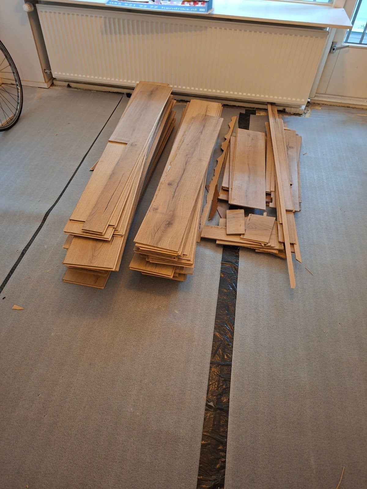Gratis: laminaat, circa 25m², Ophalen, Gebruikt, 10 m² of meer, 10 tot 30 cm