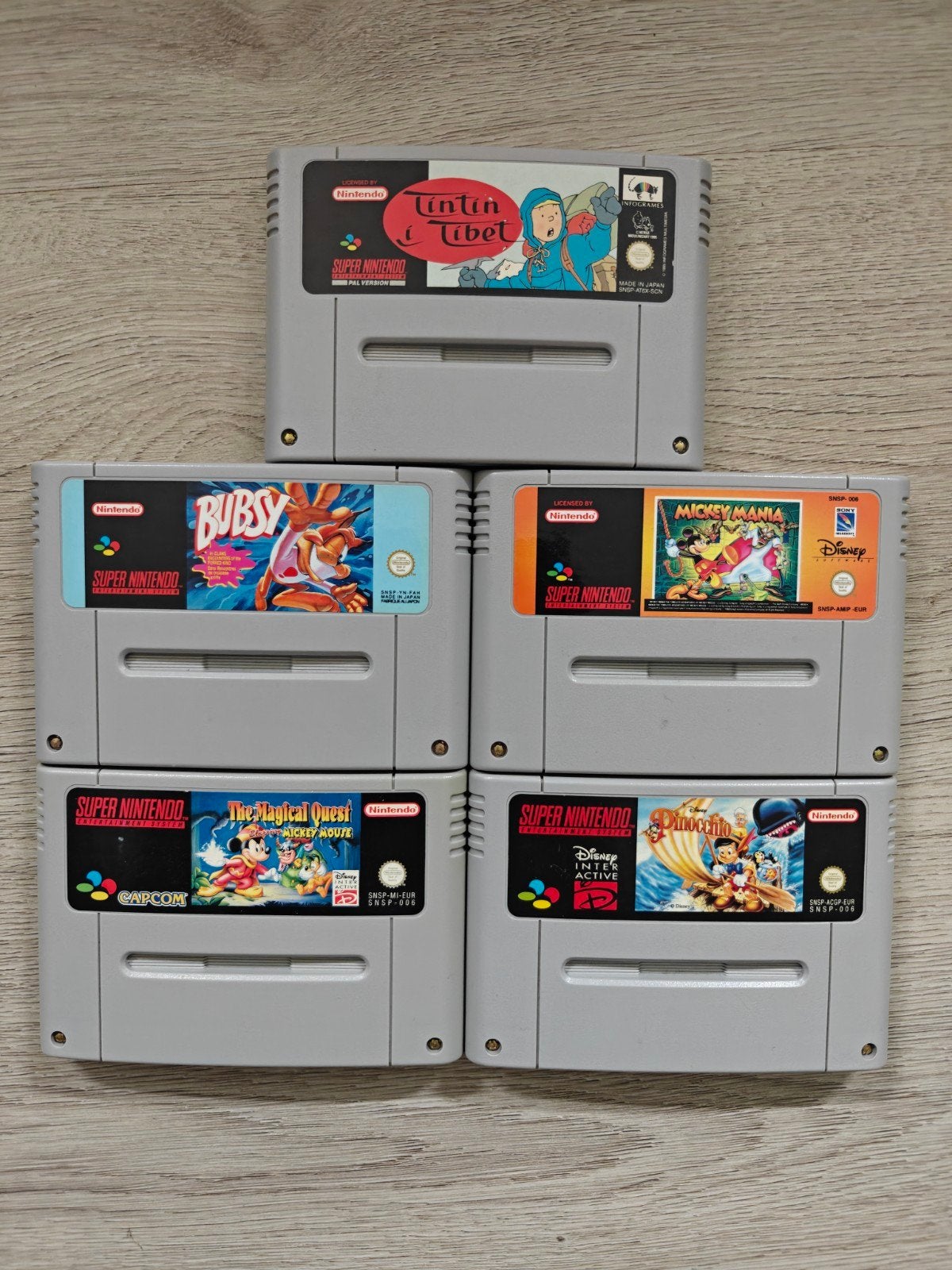 5 SNES Games (Super Nintendo), Avontuur en Actie, 1 speler, Ophalen of Verzenden, Zo goed als nieuw