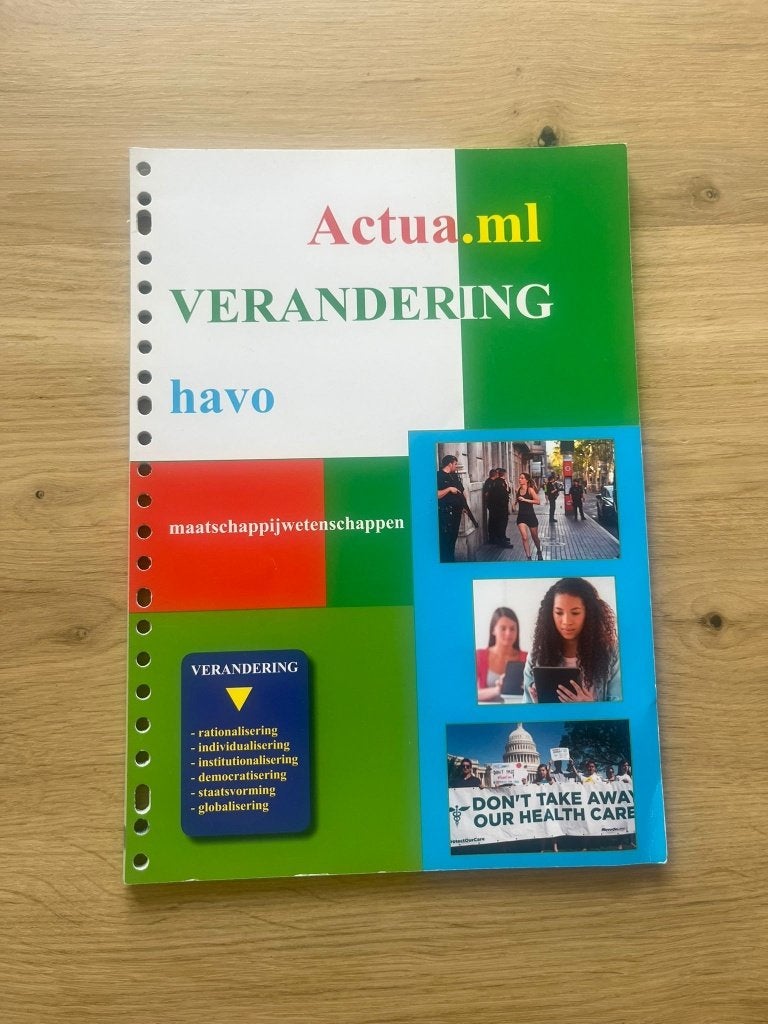 Actua.ml verandering, Boeken, Verzenden, Nieuw, HAVO, Maatschappijleer