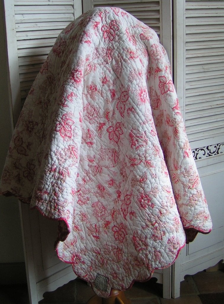 franse quilt boutis  nr AA 659, Eenpersoons, Katoen, Wasbaar, Meerkleurig