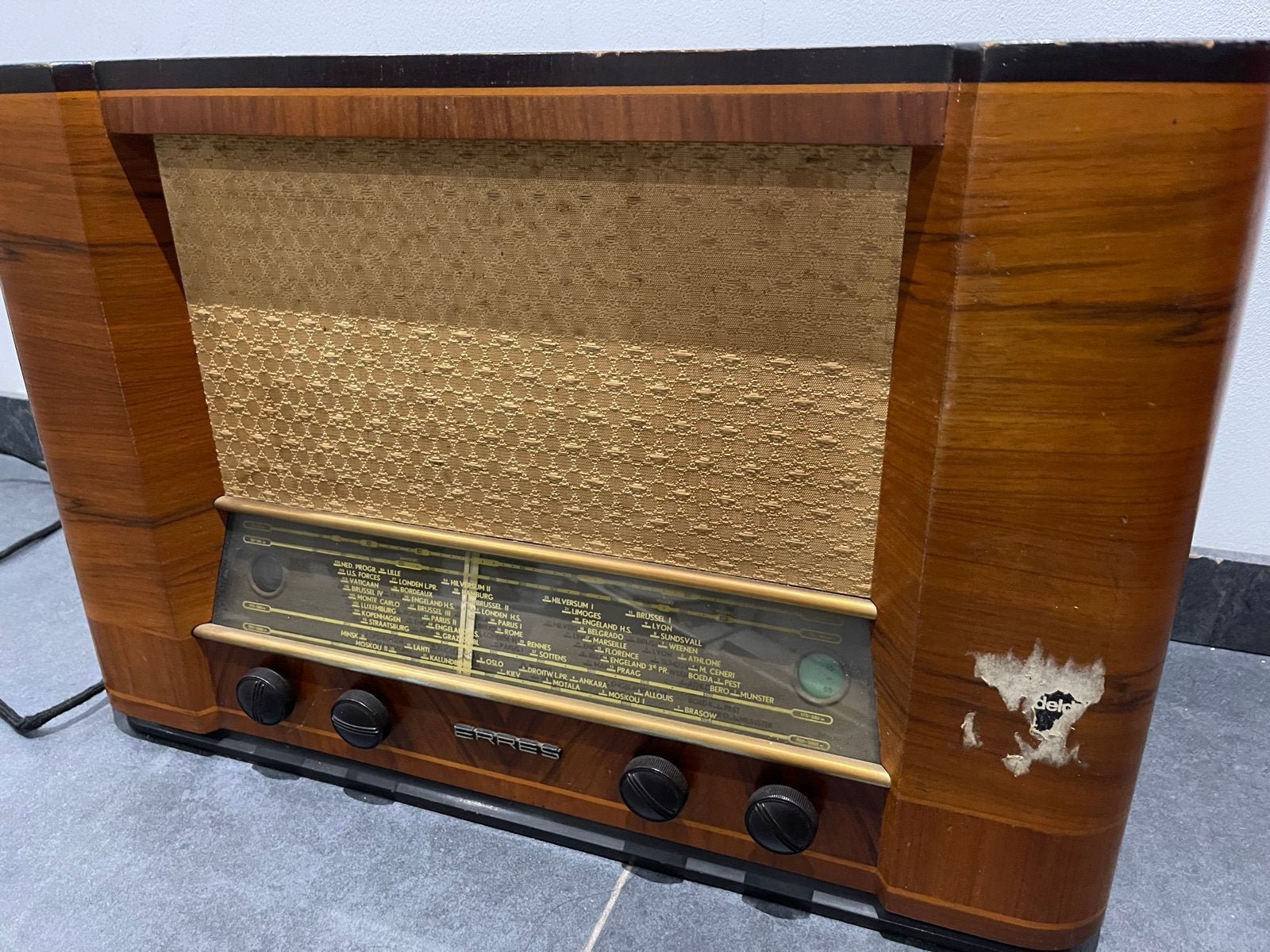 Vintage Erres Radio KY508 - Klassieke buizenradio, Ophalen, Gebruikt, Radio