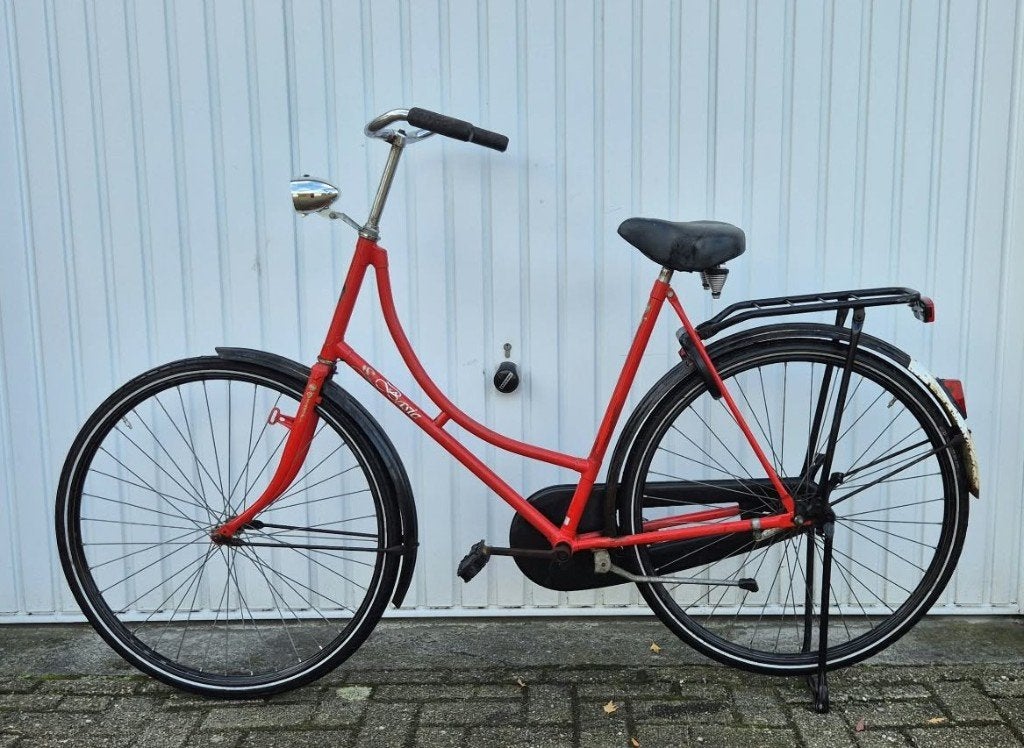 te koop rode omafiets, Terugtraprem, Gebruikt, 56 cm of meer, Ophalen