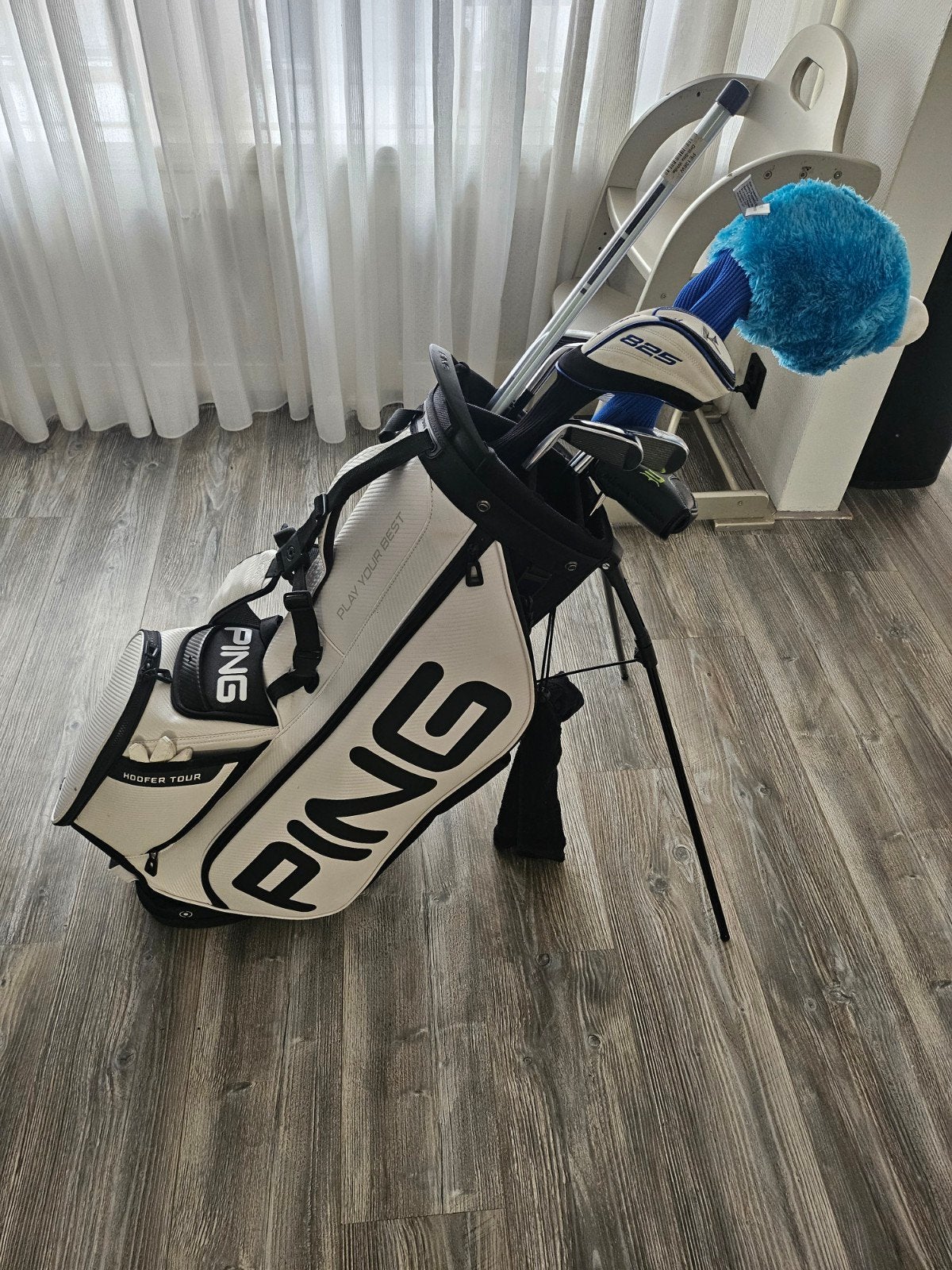Complete golfset met Ping tas, Mizuno clubs & cobra putter, Ophalen, Gebruikt, Set, Mizuno