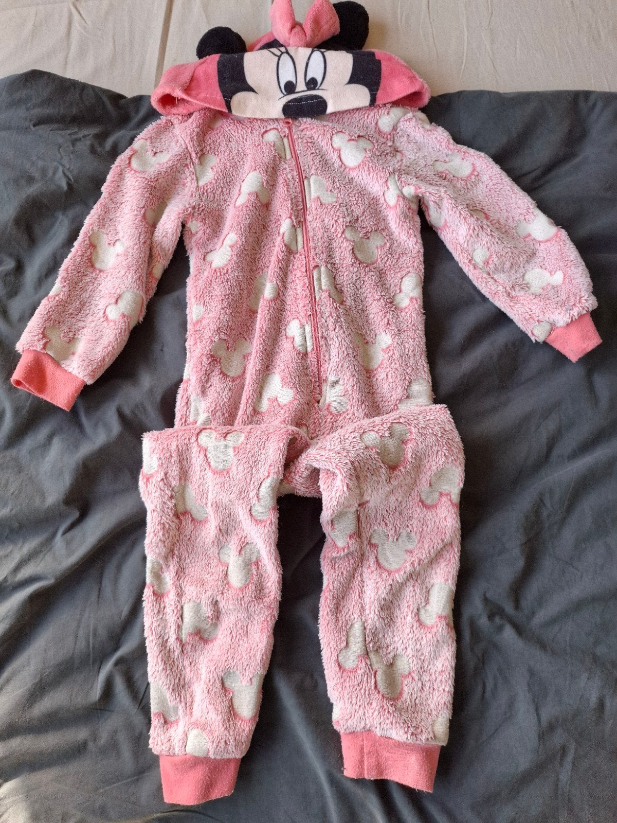 Minnie Mouse onesie roze maat 110/116, Nacht- of Onderkleding, Gebruikt, Meisje, Ophalen of Verzenden