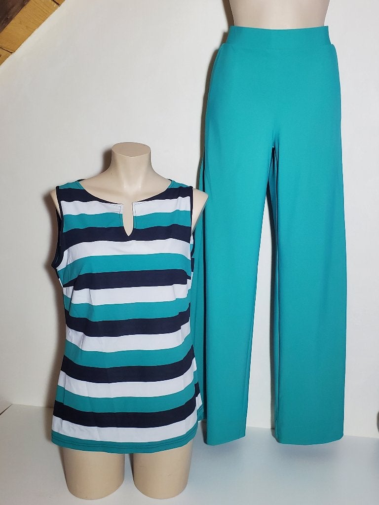 Studio Anneloes striped top maat XL – Smaragd, Dark Blue, Studio Anneloes, Meerkleurig, Maat 46/48 (XL) of groter, Ophalen of Verzenden