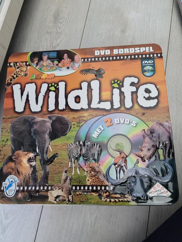 Wildlife dvd bordspel incl uitbreidingsset, Hobby en Vrije tijd, Gezelschapsspellen | Bordspellen, Ophalen of Verzenden, Zo goed als nieuw