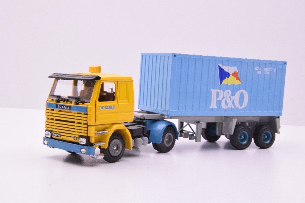 Scania 142-V8 '' de Rijke Spijkenisse ''  Tekno, Ophalen of Verzenden, Zo goed als nieuw, Bus of Vrachtwagen, Tekno