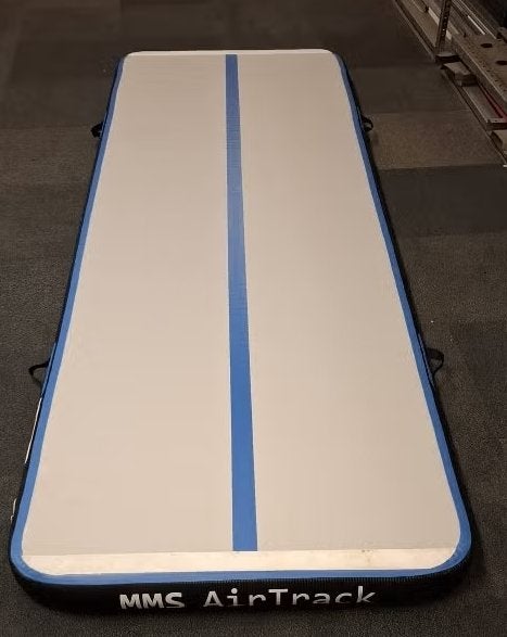 MMS AirTrack Basic 3Mx1Mx10CM Demo model -Zo goed als nieuw!, Kindermaat 122 t/m 140, Zo goed als nieuw, Verzenden, Blauw