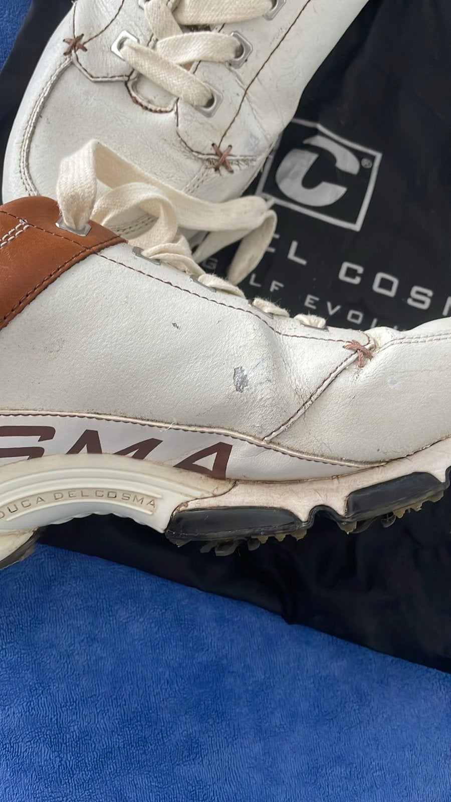 Duca del Cosma golfschoenen maat 44, Ophalen of Verzenden, Gedragen, Wit, Sportschoenen