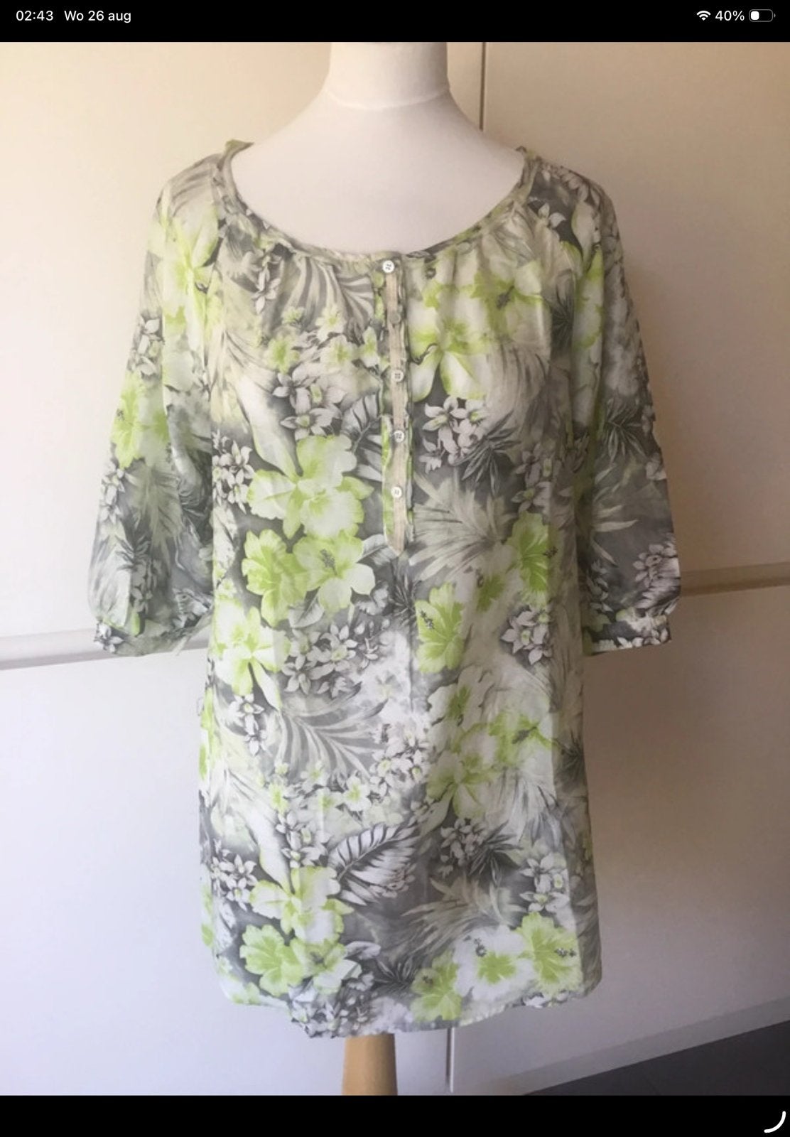 Marccain, Marc Cain blouse maat 2, Kleding | Dames, Ophalen of Verzenden, Zo goed als nieuw, Maat 36 (S), Overige kleuren