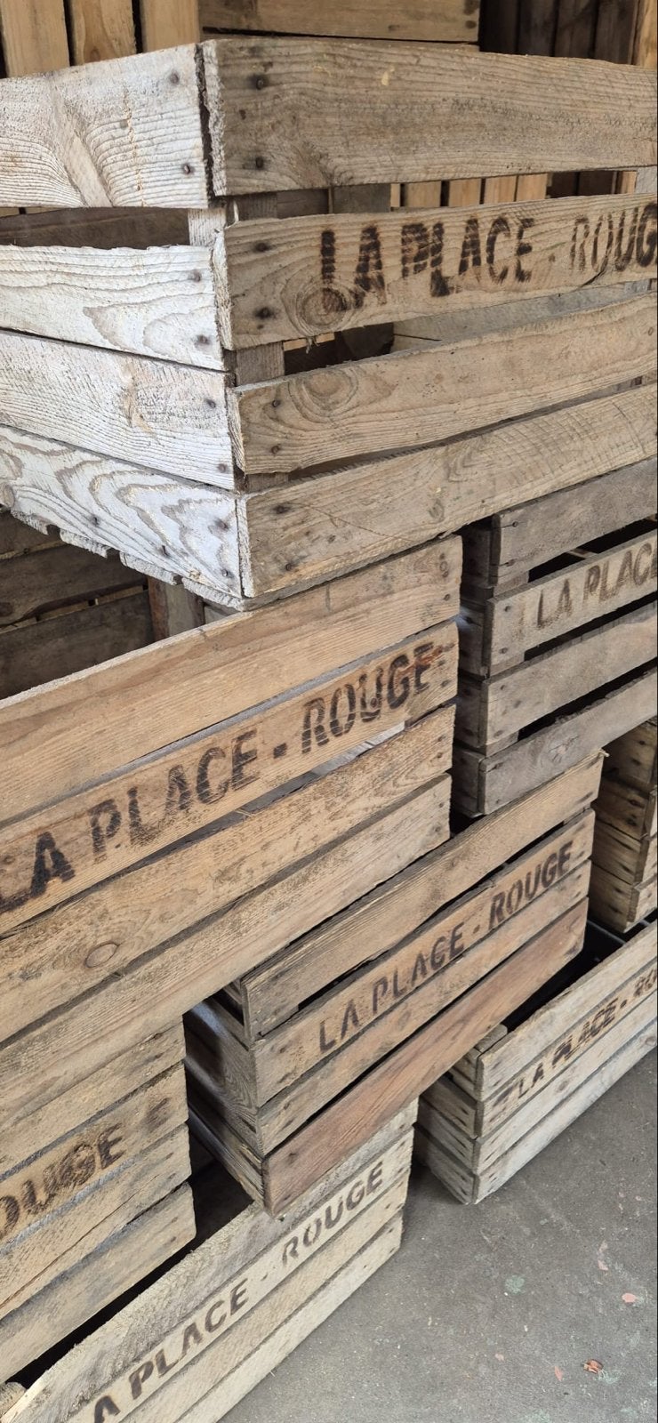 Grote partij 100 stuks Vintage Houten Fruitkisten, Huis en Inrichting, Woonaccessoires | Kisten, Ophalen, Gebruikt, 50 tot 100 cm