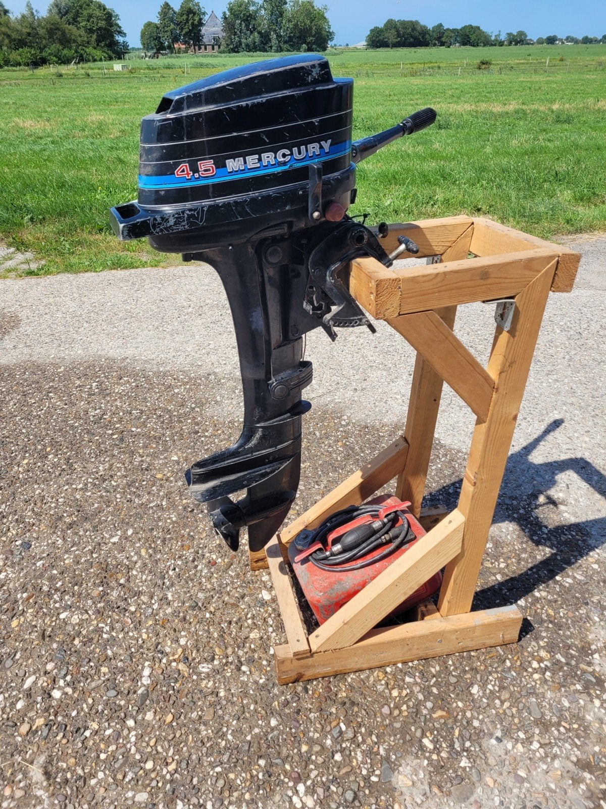 Mercury 4.5 PK Buitenboordmotor - Goed Werkende Staat, Ophalen of Verzenden, Gebruikt, Motor en Techniek