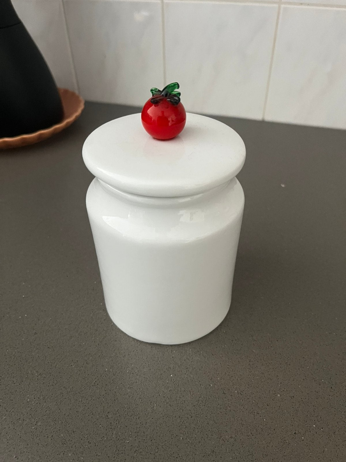 Keramische voorraadpot Bernardaud & Co, Ophalen of Verzenden, Zo goed als nieuw, Voorraadpot, Steen/keramiek