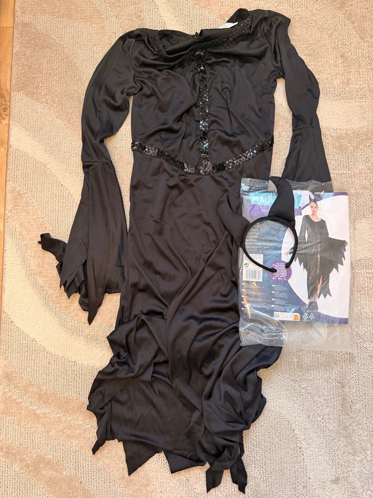Halloween kostuum heks/vampier - Maat L, Kleding | Dames, Maat 42/44 (L), Ophalen of Verzenden, Zo goed als nieuw, Halloween