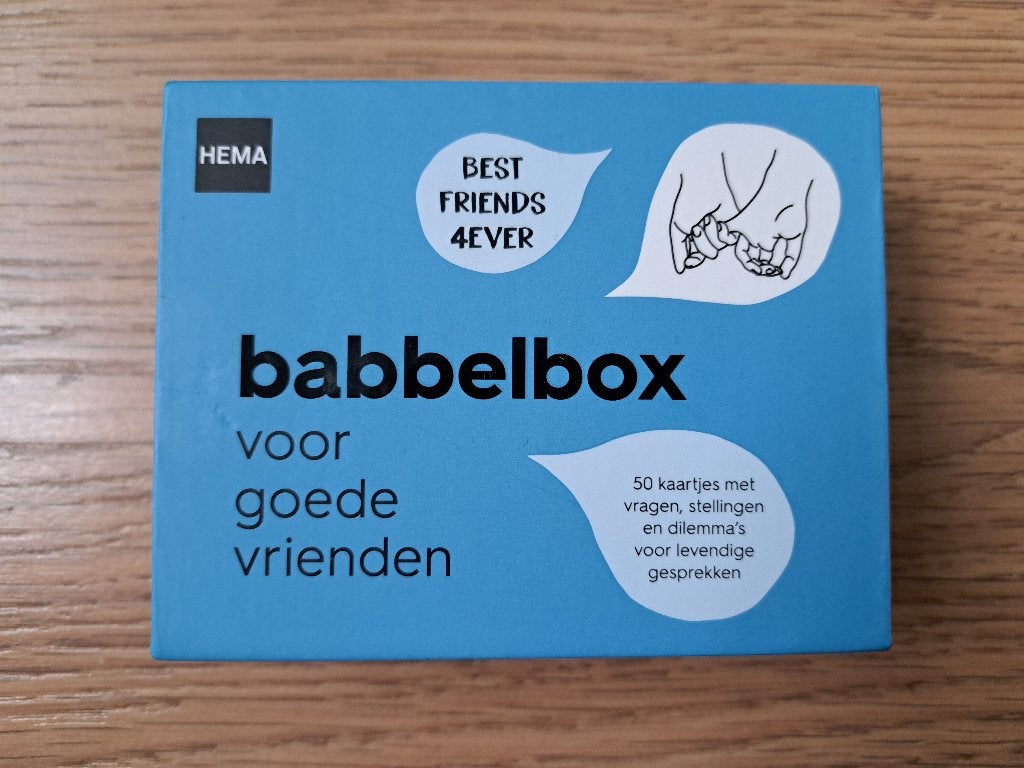 Babbelbox, een leuk kaartspel voor goede vrienden - NIEUW, Hobby en Vrije tijd, Een of twee spelers, Ophalen of Verzenden, Zo goed als nieuw