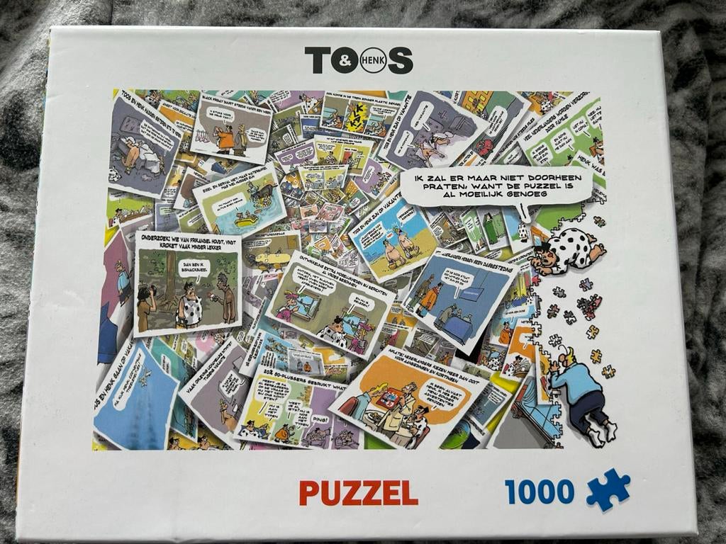 Toos & Henk Puzzel 1000 stukjes - Zo goed als nieuw, Ophalen of Verzenden, 500 t/m 1500 stukjes, Zo goed als nieuw, Legpuzzel