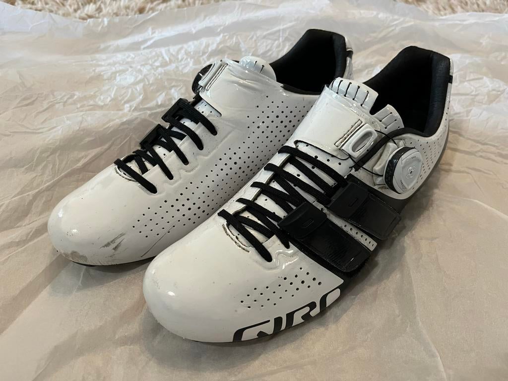 GIRO FACTOR TECHLACE Road Schoenen Wit Zwart 41.5, Ophalen of Verzenden, Gebruikt, Kleding