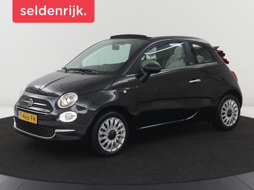Fiat 500C 1.0 Hybrid Dolcevita | Origineel NL | Carplay | Na, Auto's, Fiat, Stof, Euro 6, Cabriolet, 4 stoelen