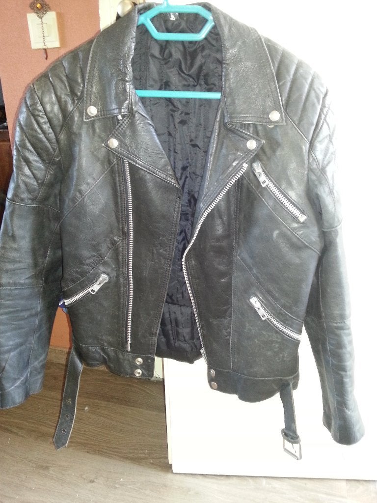 Vintage leren motorjack voor  Dames mt 40/42, Ophalen of Verzenden, Tweedehands, Dames, Jas | leer