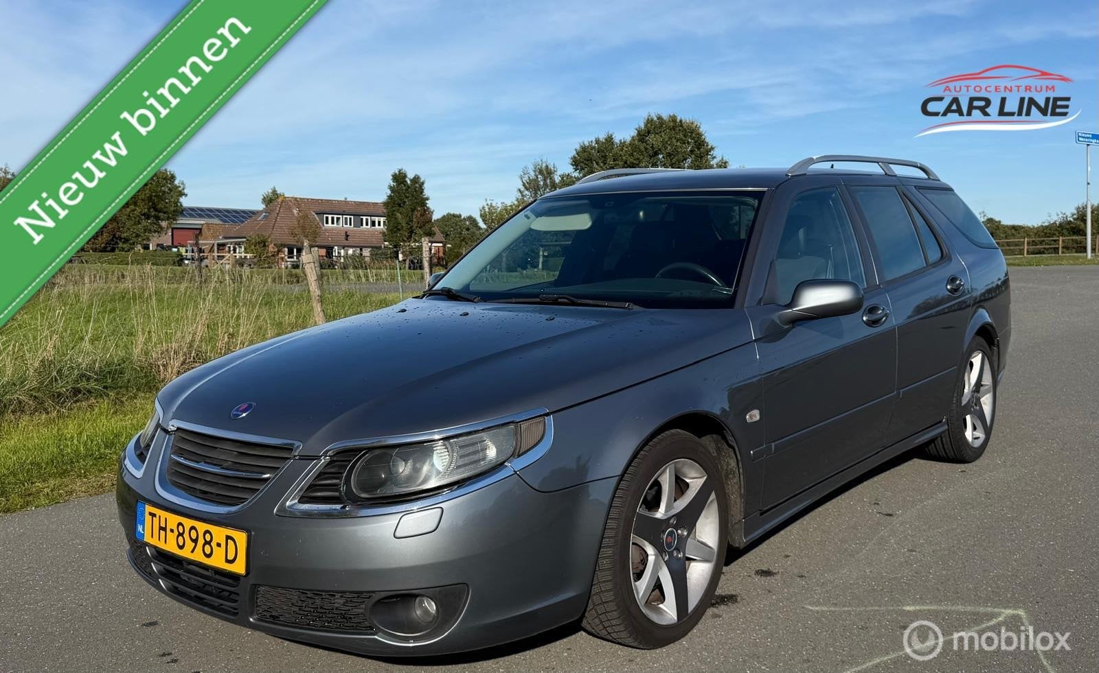Saab 9-5 Estate 2.0t Vector|LEER|XENON|AUTOMAAT|, Auto's, 4 cilinders, 150 pk, 93 €/maand, Euro 4