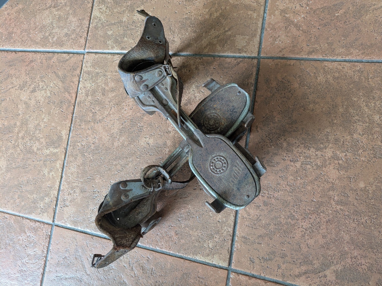 Vintage rolschaatsen - Antieke schaatsen, Ophalen of Verzenden, Verstelbaar, Gebruikt