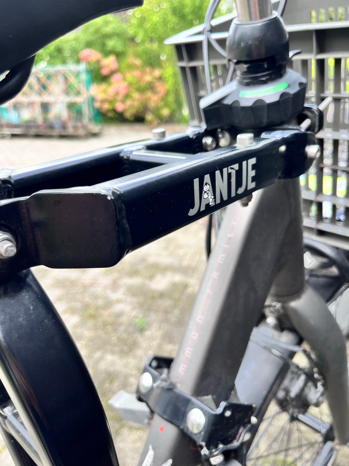 Jantje fietszitje - Voorzitje voor kinderen, Ophalen of Verzenden, Gebruikt, Voetsteuntjes, Voorzitje