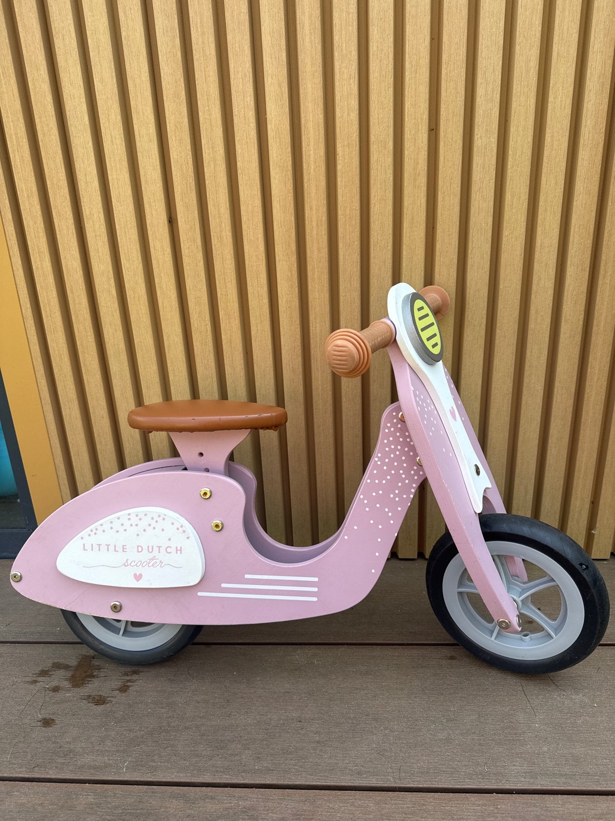 Little Dutch Loop Scooter Loopfiets Roze, Ophalen, Gebruikt, Minder dan 16 inch