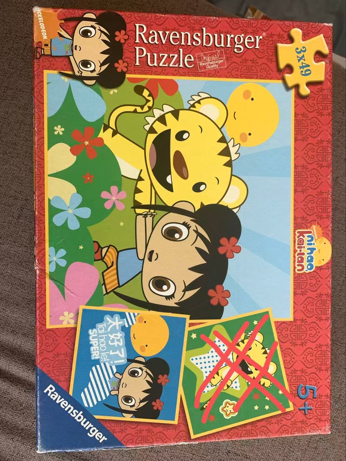 Ravensburger Ni Hao Kai-lan Puzzel 1*49、1*48, Ophalen of Verzenden, 10 tot 50 stukjes, Gebruikt, 6 jaar of ouder