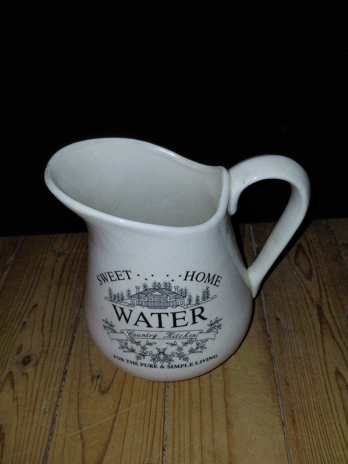 Sweet Home servies set: koekjespot, waterkan, schaal, Ophalen, Gebruikt, Overige merken, Keramiek