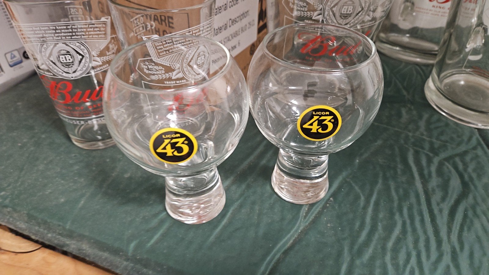 licor 43 glazen 2x, Ophalen of Verzenden, Zo goed als nieuw