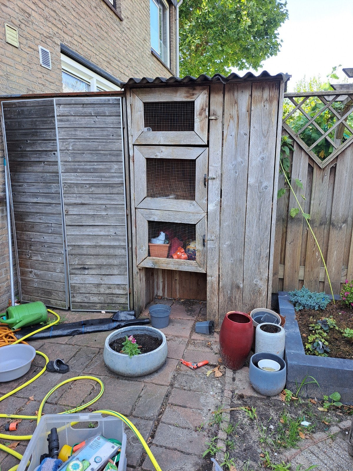 caviahok, caviaflat,  konijnenflat, Dieren en Toebehoren, Ophalen, Gebruikt, Hok, Minder dan 60 cm