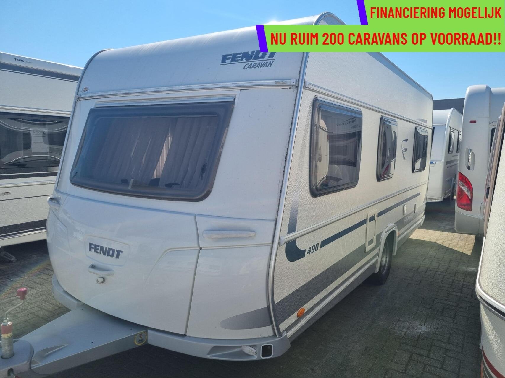 Fendt saphir 490 ZAKLUIFEL + DWARSBED + MOVER +FIETSENDRAGER, Caravans en Kamperen, Mover, Rondzit, Bedrijf, Tot en met 4