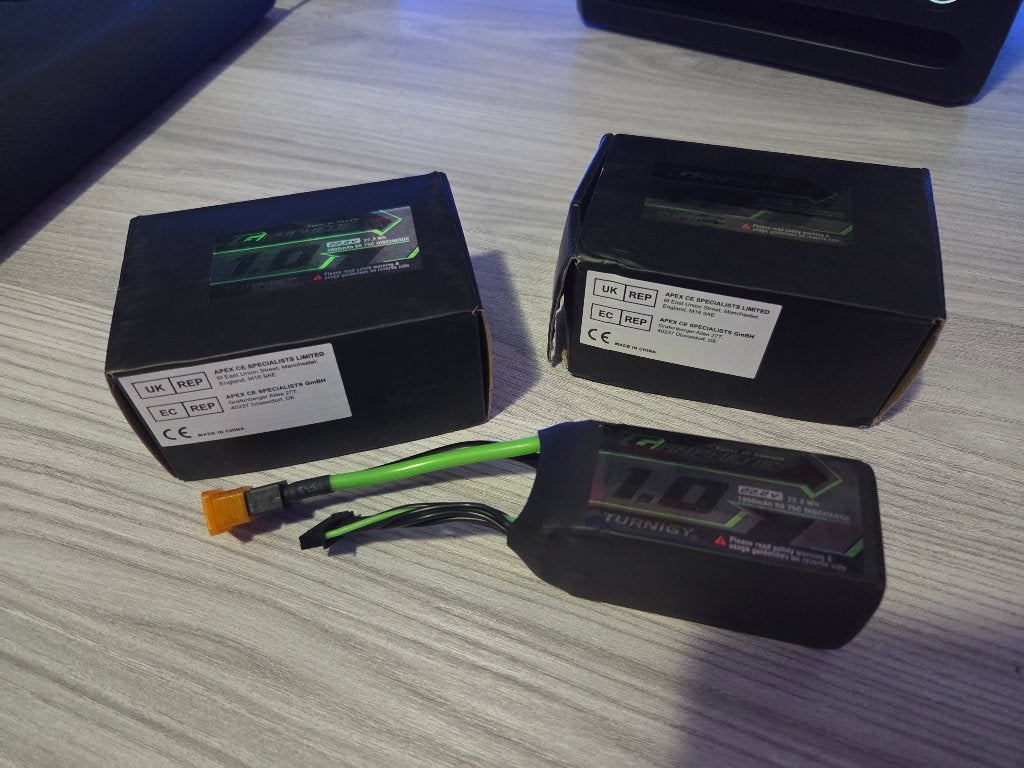 2X Turnigy Graphene 1000mAh 6S 75C Lipo XT60, Ophalen of Verzenden, Nieuw