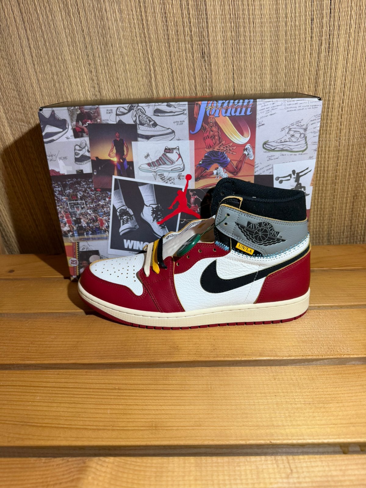 Jordan 1 Retro High OG SP Union LA Chicago Shadow, Kleding | Heren, Schoenen, Ophalen of Verzenden, Nieuw, Overige kleuren